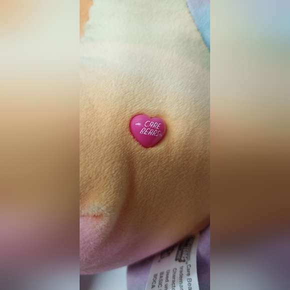 Care Bears Togetherness Bear Multicolor Pastel Plush 12in Stuffed Animal GUC - Picture 10 of 13